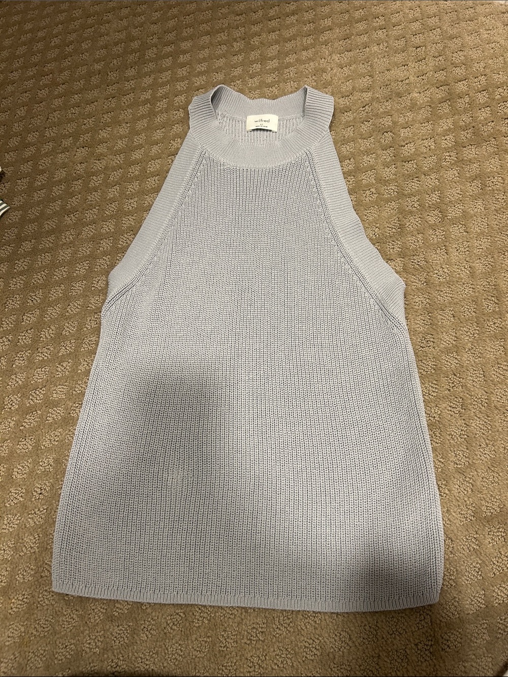 Wilfred Light Lavender Knit Halter Tank
